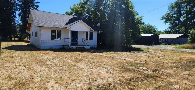 Front of home. Great corner lot just outside town.