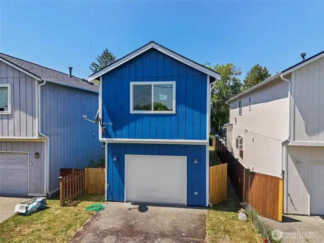 Garage in the back.