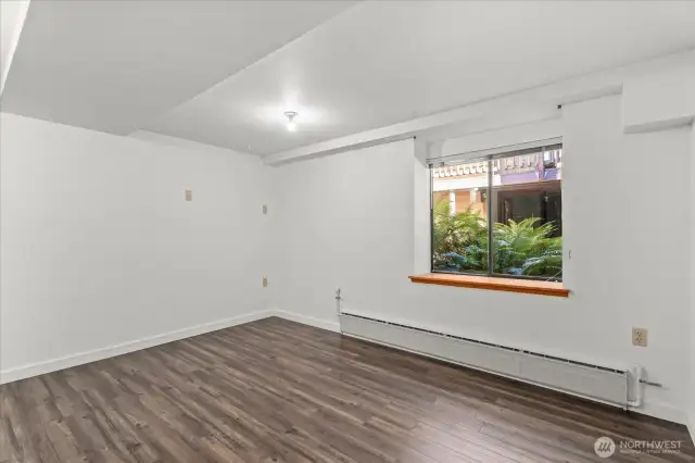 Lower bedroom makes a perfect guest suite