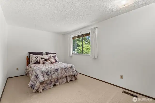 Bedroom # 5:  also upper floor is typical size has a typical size closet, this is a full size bed.