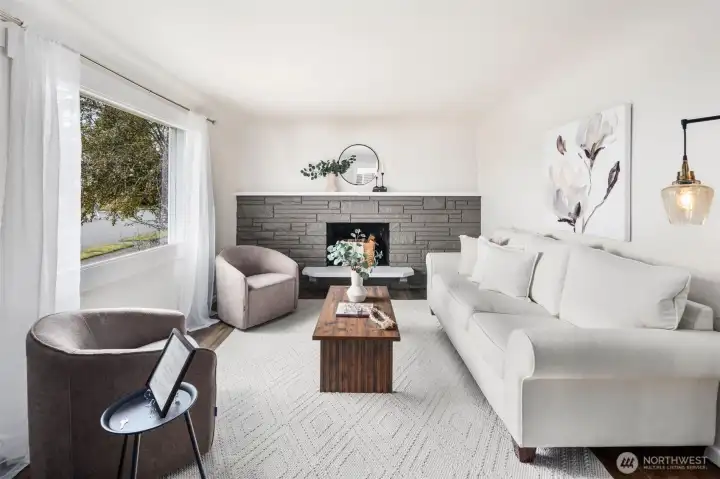 The fireplace mantle sets the stage for seasonal décor, giving you a living room that changes beautifully with the year.