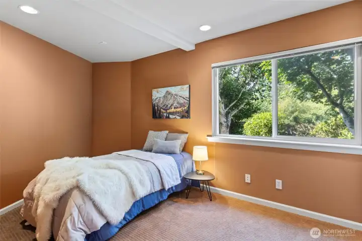 Lower level bedrooms are large with double closets.