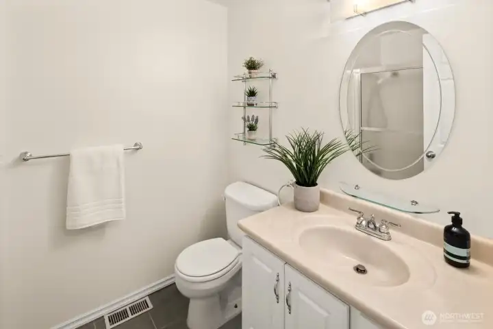 Hall bathroom.
