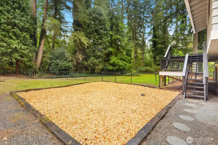 Great area for playground set!