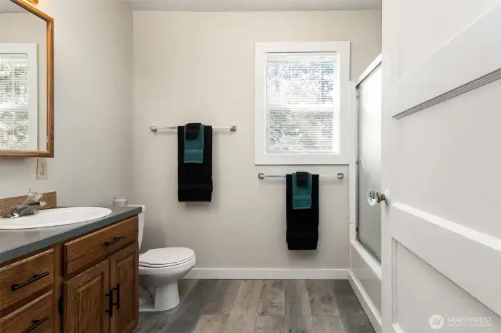 Tub & Shower -- all is move-in ready