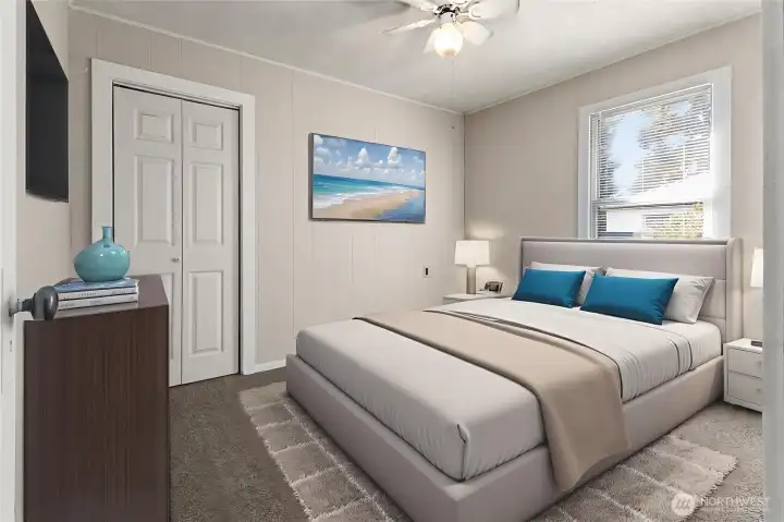 Bedroom #1 (virtually staged)