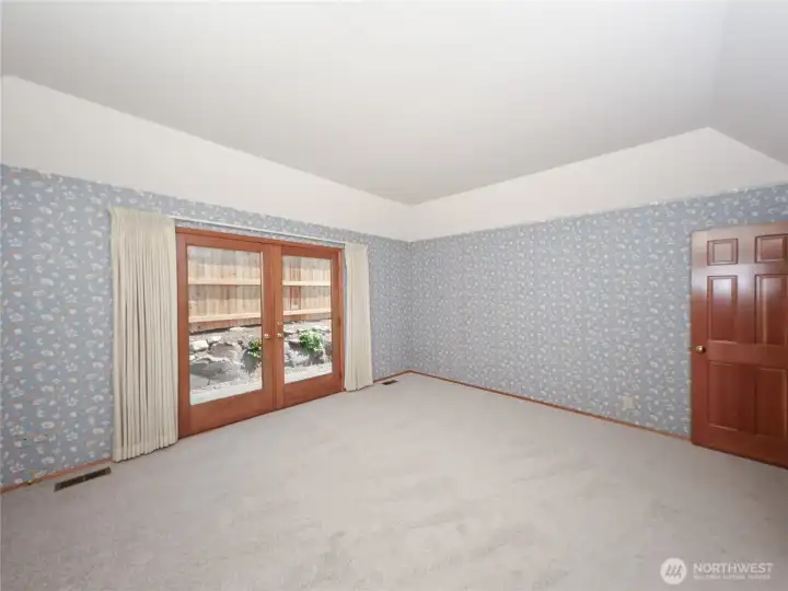 2nd French Door leading to backyard..