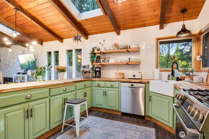 Updated kitchen area