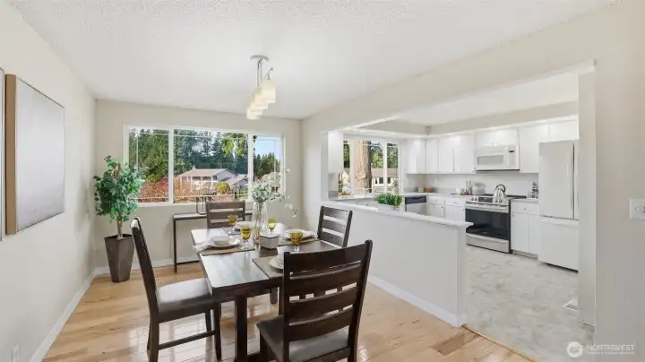 A light-filled dining space made for sharing meals and making memories