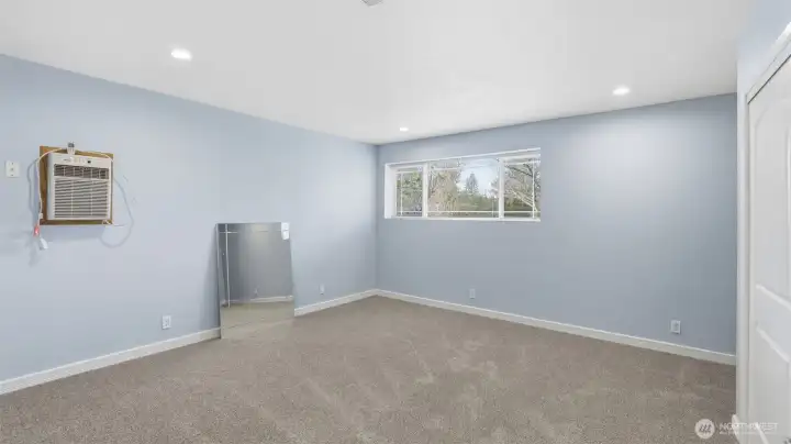 Lower level guestroom