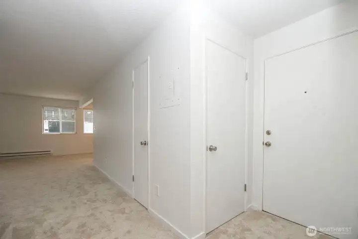 Looking into living room area