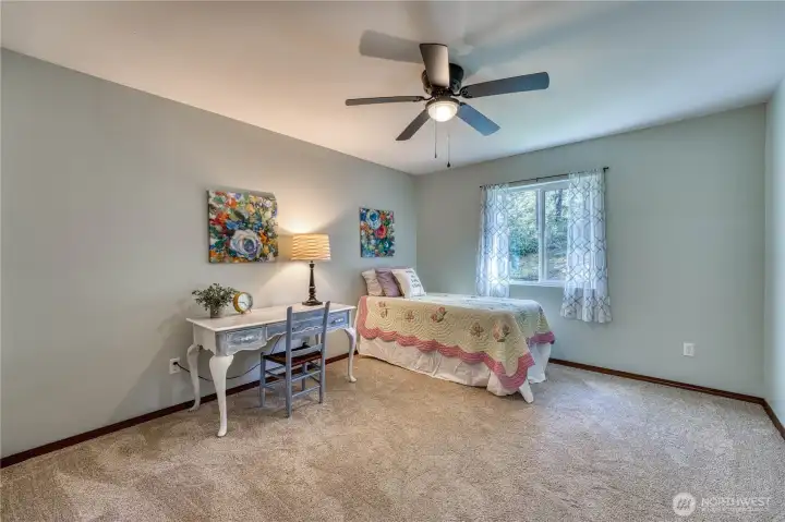 All additional bedrooms are very large, each with a ceiling fan.