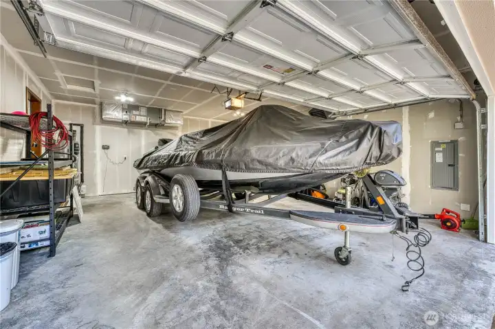 Looking for that extra large garage??  24 foot depth holds a large boat!