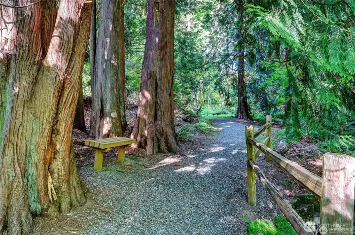trails around the community.