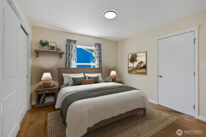 BEDROOM 2 : VIRTUALLY STAGED