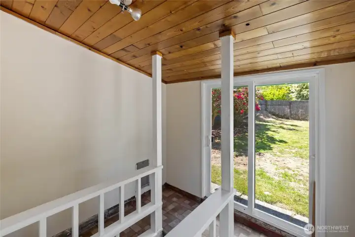Entry to the backyard and basement