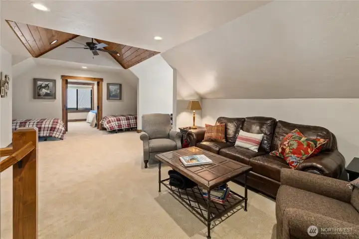 Bonus room is great for games or movie night.