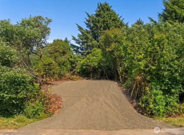 Entrance on to the property