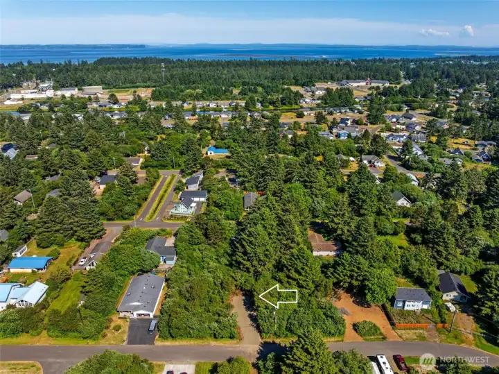 Partially cleared lot. Great start with an already installed driveway and culvert for a future homesite or use as  a vacation RV camp site.