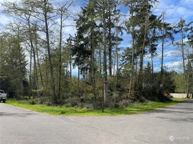 Property is on the corner of Wakina Loop SE and Evergreen