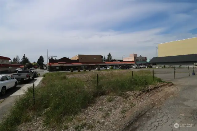 Looking towards Meridian from alley in back