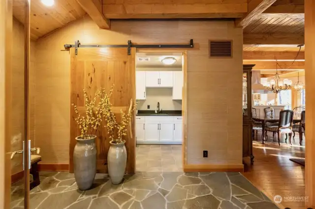 Laundry with custom cabinetry