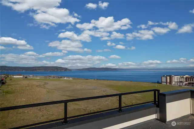 3rd Floor Rooftop Deck Looking NE Towards Vashon & Seattle