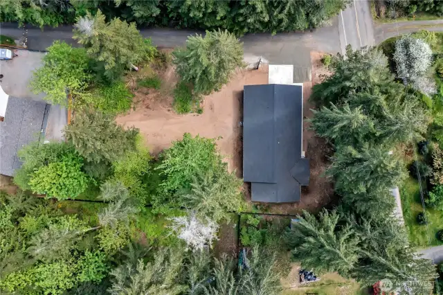 Home is situated on lot to maximize backyard area.
