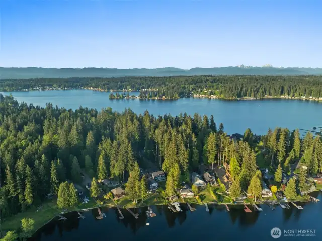 Overview of Lake Shoecraft, Your Home, Looking Towards Lake Goodwin Beyond~