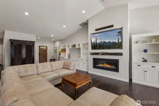 Built In Custom Cabinetry and Vaulted Ceilings~
