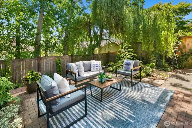 Private gardens and entertaining spaces await you.  Truly an in-city oasis.