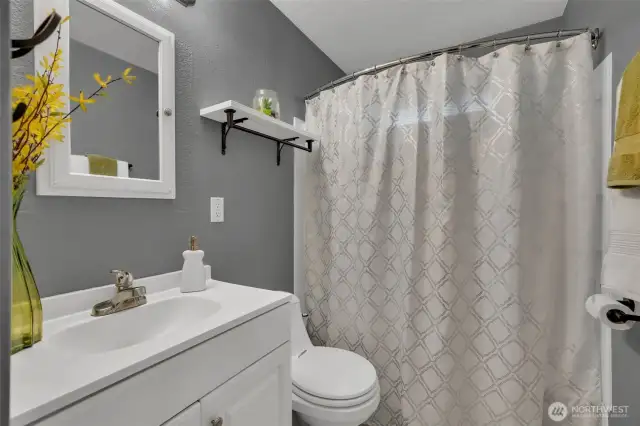 Remodeled full hall bathroom