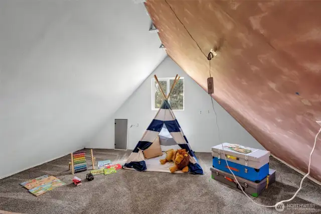 The secret room.  What a fun space