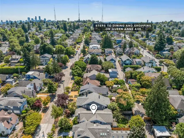 Short walk to Queen Anne Ave and all amenities it has to offer