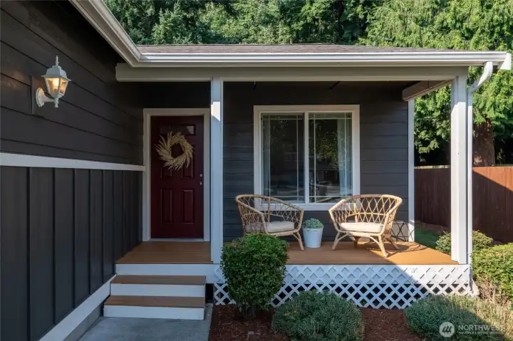 Cozy front porch!