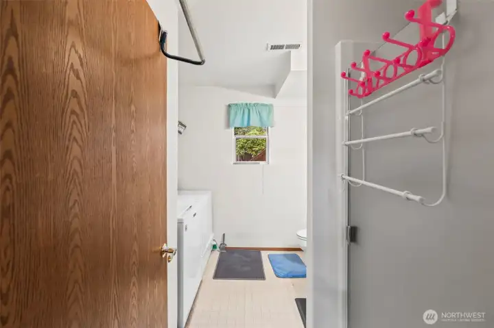 laundry and 3rd 3/4 bath downstairs