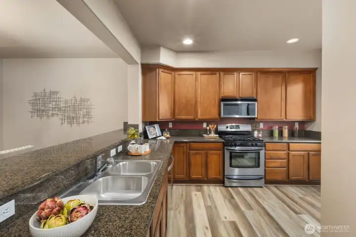 Plenty of kitchen storage