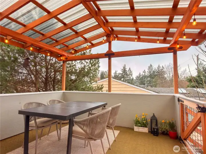 Bonus! Enjoy your outdoor covered deck, great for entertaining and relaxing.