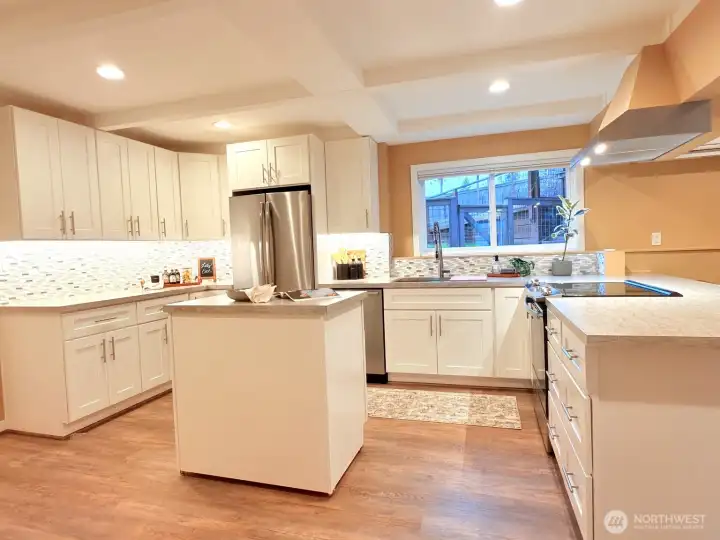 Lots of natural light and plenty of counter space.