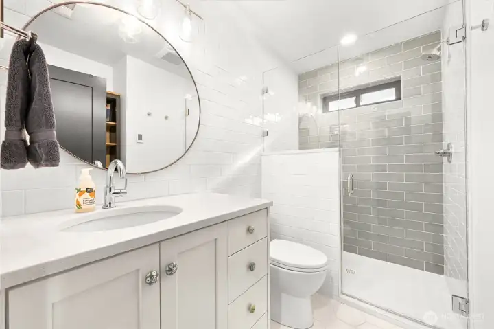 Every bedroom has a private en-suite bathroom, each with custom tile, heated floors and unique finishes.
