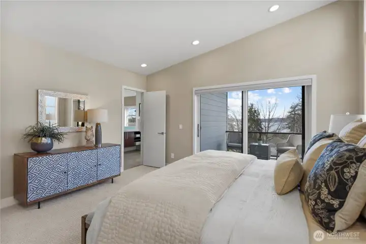 Enjoy beautiful lake views.