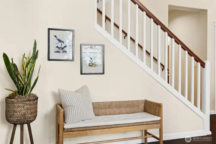 Main floor living is great and the bonus 2 bedrooms and bathroom upstairs is great for guests or other uses.