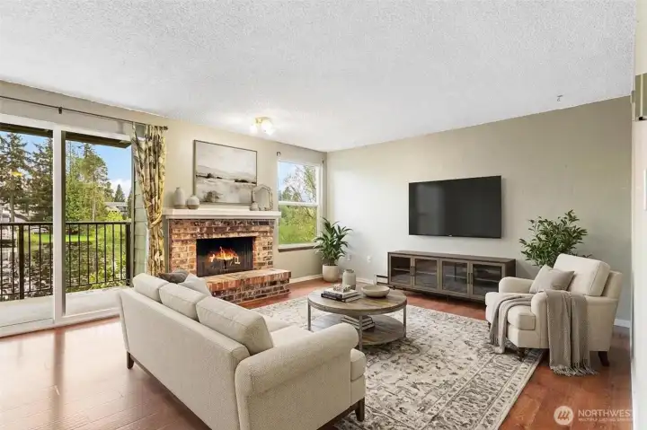 Virtually staged - Livingroom