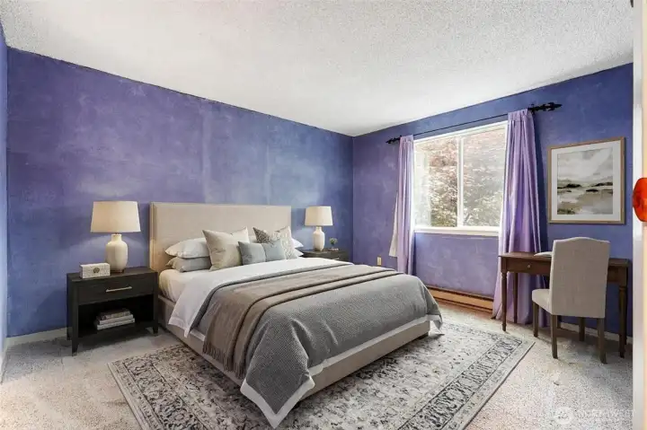 Virtually staged - Primary bedroom