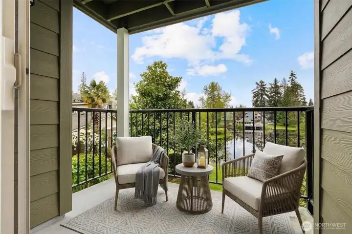 Virtually staged - balcony