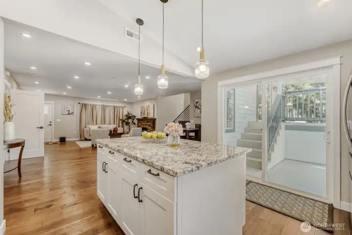 Open floor plan in main living area!