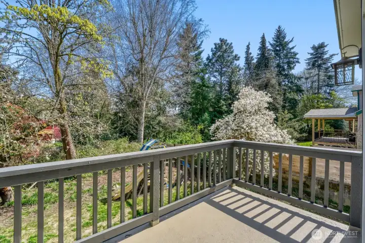 Balcony from your bedroom walkout to the backyard!