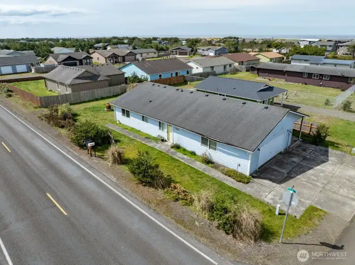 Aerial View, Facing Southwest, Ocean