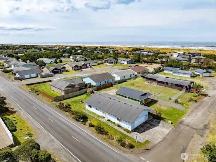 Aerial View, Facing Southwest, Ocean