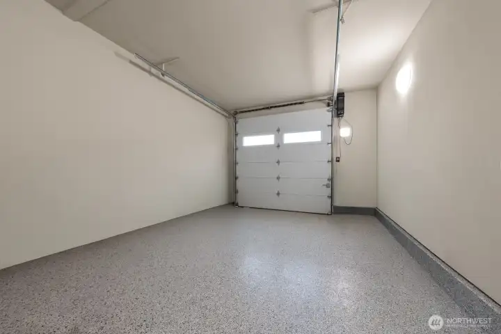 Attached garage with access to home